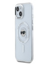 Karl Lagerfeld Karl Lagerfeld IML Karl Head Metallrahmen MagSafe Back Cover für iPhone 15 Transparent