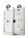 Karl Lagerfeld Karl Lagerfeld IML Karl Head Metallrahmen MagSafe Back Cover für iPhone 15 Transparent