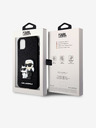 Karl Lagerfeld PU Saffiano Karl und Choupette NFT Back Cover für iPhone 11 Schwarz Karl Lagerfeld