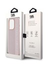 Karl Lagerfeld Karl Lagerfeld PU Saffiano Strass Charm Back Cover für iPhone 15 Pro Max Pink
