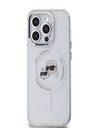Karl Lagerfeld Karl Lagerfeld IML K&CH Heads Metallrahmen MagSafe Back Cover für iPhone 13 Pro Transparent