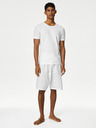 Marks & Spencer Dreier-Set Basic-T-Shirts für Herren in Weiß mit Marks & Spencer Cool & Fresh™ Technologie