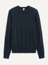Celio Dunkelblauer Wollpullover Celio Semerirond