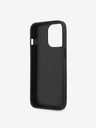 Guess PU 4G Metal Logo Rückseite Hülle für iPhone 13 Pro Grau Handyhülle