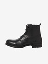 Jack & Jones Schwarze Herren Leder Winterstiefeletten Jack & Jones Shaun