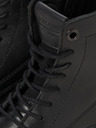 Jack & Jones Schwarze Herren Leder Winterstiefeletten Jack & Jones Shaun