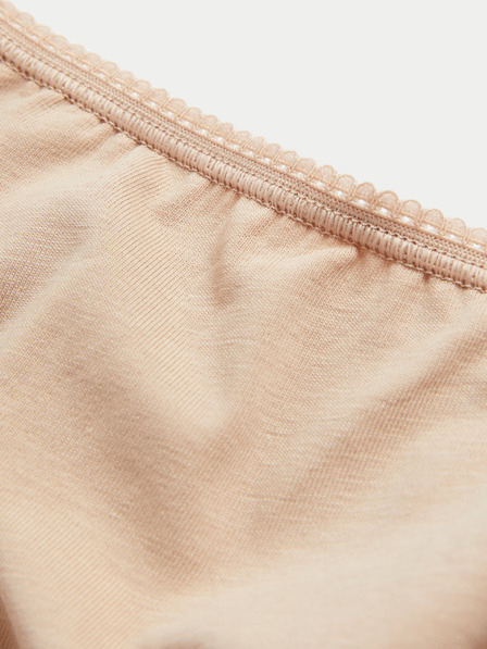 Marks & Spencer Fünfteiliges Set mit brasilianischen Damenslips in Beige, Schwarz und Weiß Marks & Spencer