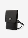 Guess Guess PU Saffiano Triangle Logo Handytasche Schwarz