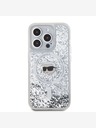 Karl Lagerfeld Karl Lagerfeld Liquid Glitter Karl Head MagSafe Back Cover für iPhone 15 Pro Transparent