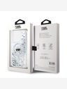 Karl Lagerfeld Karl Lagerfeld Liquid Glitter Karl Head MagSafe Back Cover für iPhone 15 Pro Transparent