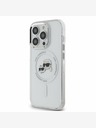 Karl Lagerfeld Karl Lagerfeld IML K&CH Heads Metallrahmen MagSafe Back Cover für iPhone 15 Pro Max Transparent