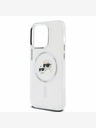 Karl Lagerfeld Karl Lagerfeld IML K&CH Heads Metallrahmen MagSafe Back Cover für iPhone 15 Pro Max Transparent