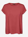 Vero Moda Rotes Damen-T-Shirt Vero Moda Ava