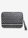 DKNY DKNY PU-Leder mit Karomuster und Streifen Notebook-Hülle 13/14 Schwarz"
