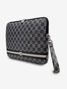 DKNY DKNY PU-Leder mit Karomuster und Streifen Notebook-Hülle 13/14 Schwarz"