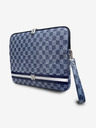 DKNY DKNY PU Leder Karomuster und Streifen Notebook Hülle 13/14 Blau"