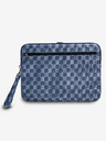 DKNY DKNY PU Leder Karomuster und Streifen Notebook Hülle 13/14 Blau"