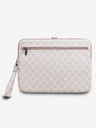 DKNY DKNY PU Leder Karomuster und Streifen Notizbuchhülle 13/14 Pink"