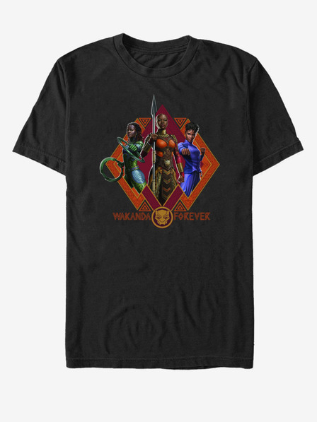 ZOOT.Fan Marvel Trio postav Black Panther: Wakanda nechť žije T-Shirt