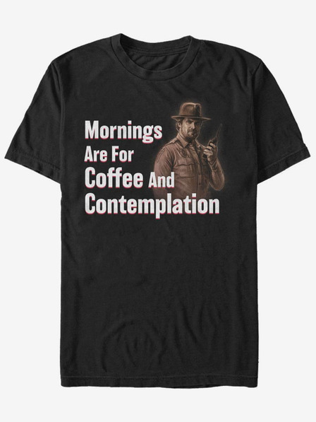 ZOOT.Fan Kaffee und Meditation Stranger Things ZOOT. FAN Netflix - Unisex-T-Shirt