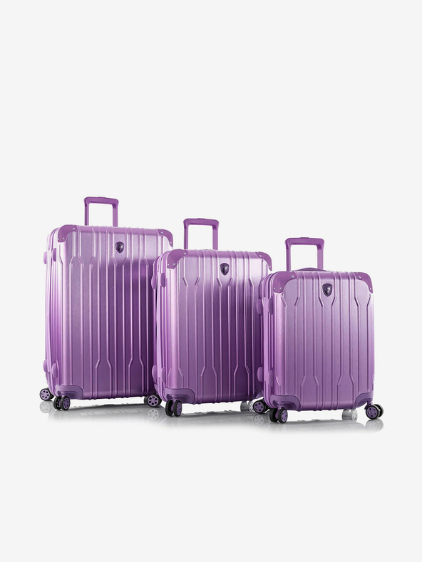 Heys Set aus drei lila Heys Xtrak S,M,L Reisekoffern
