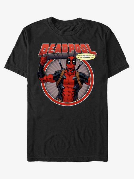 ZOOT.Fan Schwarzes Herren T-Shirt ZOOT.Fan Marvel Deadpool Chump