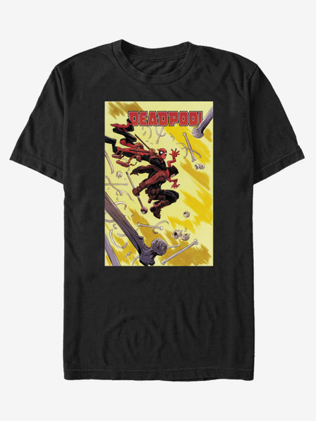 ZOOT.Fan Schwarzes Herren ZOOT.Fan Marvel Deadpool T-Shirt