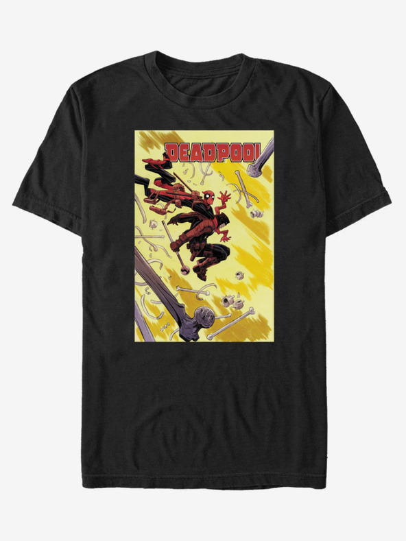 ZOOT.Fan Schwarzes Herren ZOOT.Fan Marvel Deadpool T-Shirt