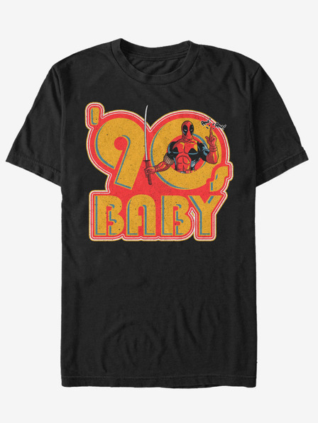 ZOOT.Fan Schwarzes Herren T-Shirt ZOOT.Fan Marvel 90er Jahre Baby