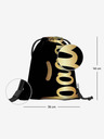 BAAGL  Schwarzes Schulset - Rucksack, Mäppchen und Tasche Baagl Skate Gold