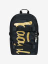 BAAGL  Schwarzes Schulset - Rucksack, Mäppchen und Tasche Baagl Skate Gold