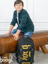 BAAGL  Schwarzes Schulset - Rucksack, Mäppchen und Tasche Baagl Skate Gold