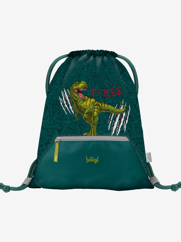 BAAGL  Grünes Mäppchen mit Tasche Baagl T-Rex