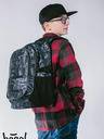 BAAGL  Graues Schulset - Rucksack, Mäppchen, Tasche Baagl Core Technic