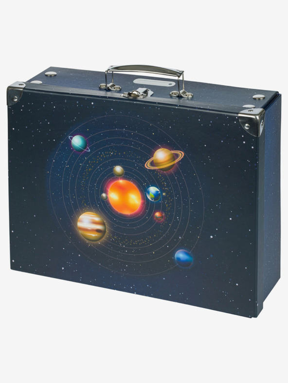 BAAGL  Blaue Faltschultasche mit Beschlägen Baagl Planets