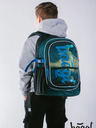 BAAGL  Grünes Schulset Core - Rucksack, Mäppchen, Tasche Baagl Fußballer