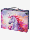 BAAGL  Lila Schulmappe mit Beschlägen Baagl Unicorn Kingdom