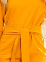 numoco Kleid mit breitem Gürtel - Senf Numoco