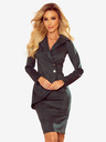 numoco Antizipiertes Kleid mit Knöpfen und Kragen - grün Numoco