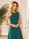 numoco BLANKA - Kleid mit Rüsche - Grün Numoco
