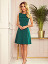 numoco BLANKA - Kleid mit Rüsche - Grün Numoco