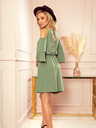 numoco MARINA Kleid mit Ausschnitt - Olive Numoco
