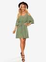 numoco MARINA Kleid mit Ausschnitt - Olive Numoco
