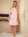 numoco Schmeichelhaftes Kleid mit geraffter Schulter - pastellrosa Numoco