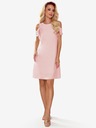 numoco Schmeichelhaftes Kleid mit geraffter Schulter - pastellrosa Numoco