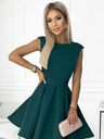 numoco Fließendes Kleid mit kleinen Ärmeln - grün Numoco