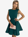 numoco Fließendes Kleid mit kleinen Ärmeln - grün Numoco