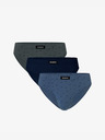 Atlantic ATLANTIC 3-PACK Sport-Slips für Männer - Graphit, Marineblau, Denim