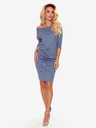 numoco Sportliches Kleid aus Pulloverstoff - blau meliert Numoco
