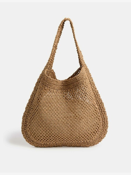 Marks & Spencer Gewebte Einkaufstasche mit Henkeln Marks & Spencer beige